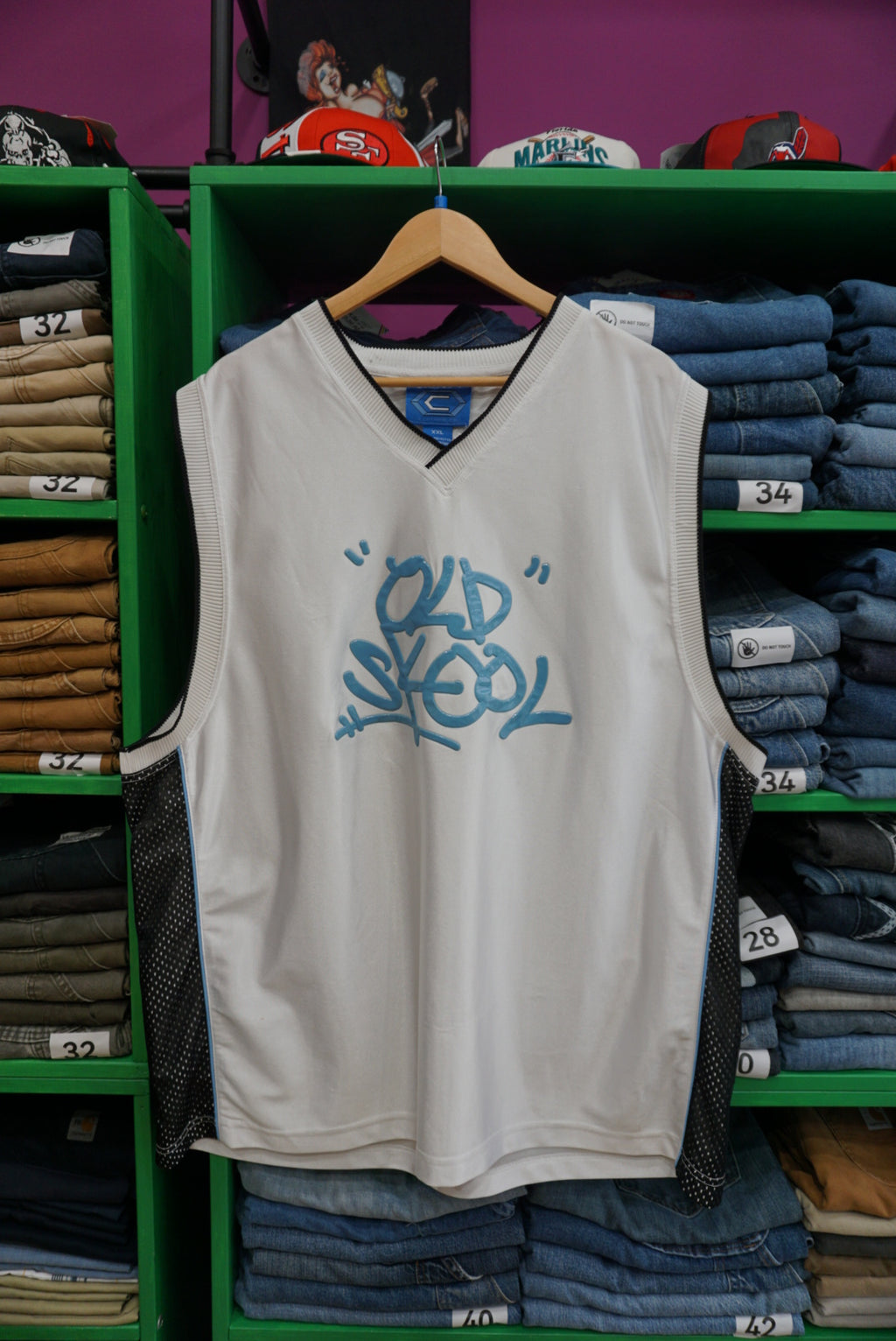 JERSEY BASKET HIP HOP ANNI 90 TAGLIA 2XL