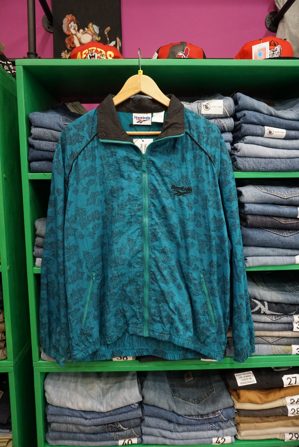 TRACK JACKET REEBOK VINTAGE TAGLIA M