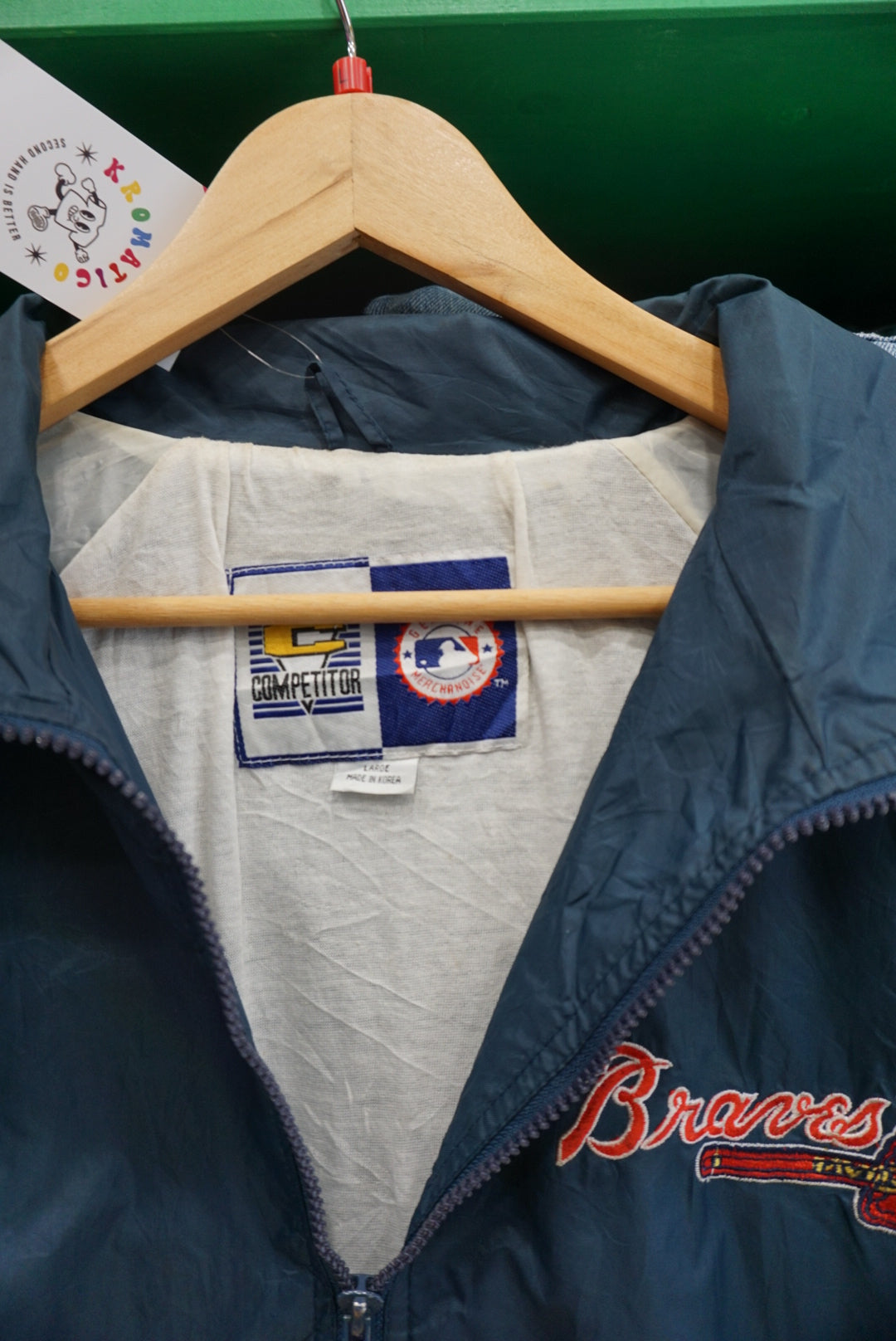 TRACK JACKET ATLANTA BRAVES  VINTAGE TAGLIA L