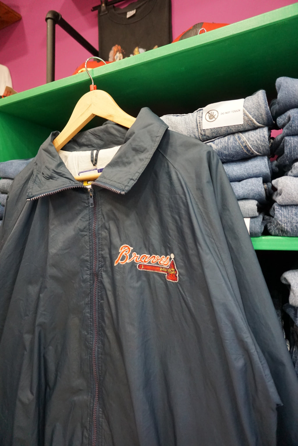 TRACK JACKET ATLANTA BRAVES  VINTAGE TAGLIA L