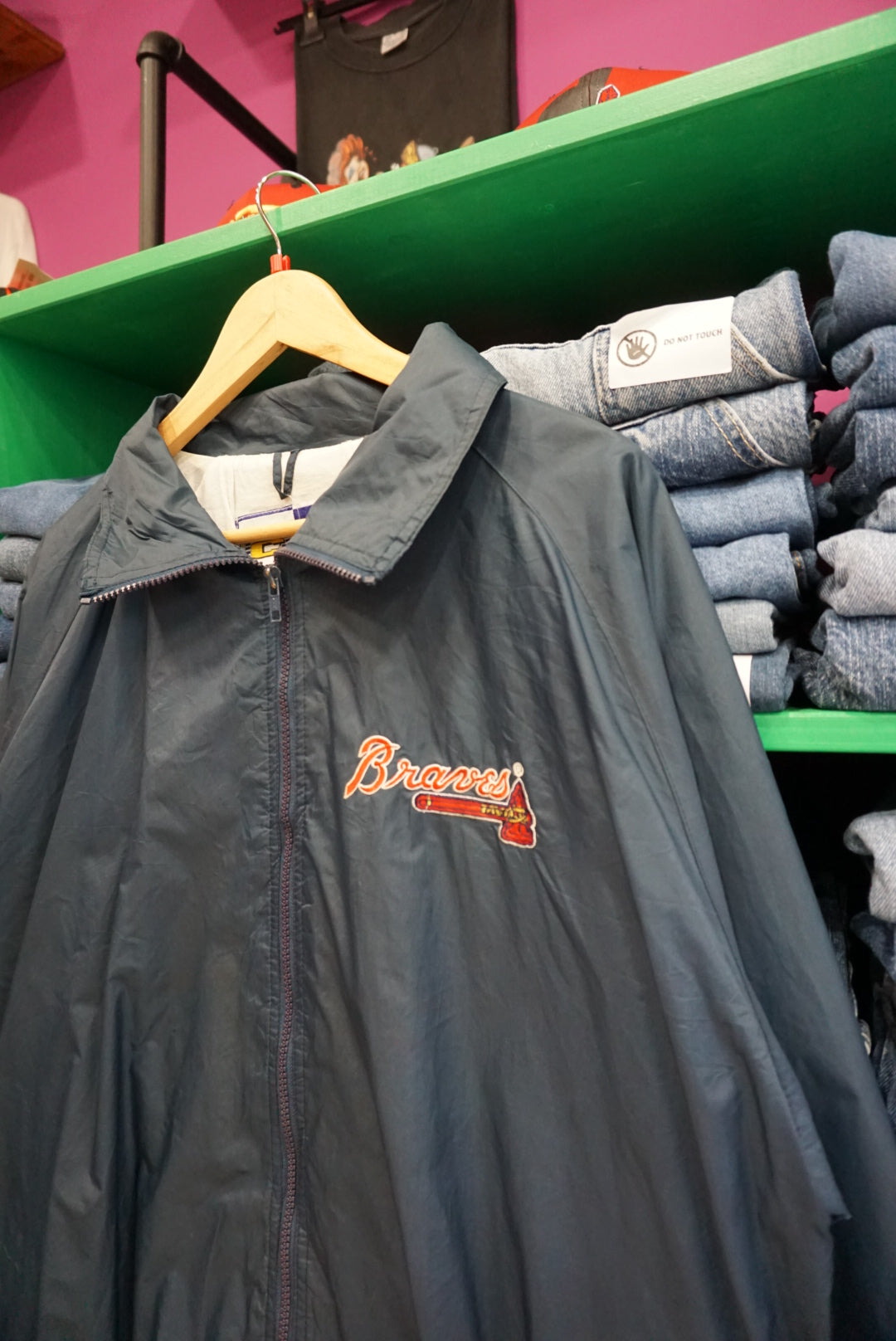 TRACK JACKET ATLANTA BRAVES  VINTAGE TAGLIA L