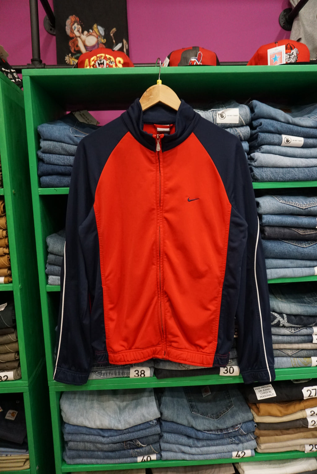 FELPA LEGGERA CON ZIP NIKE VINTAGE TAGLIA M