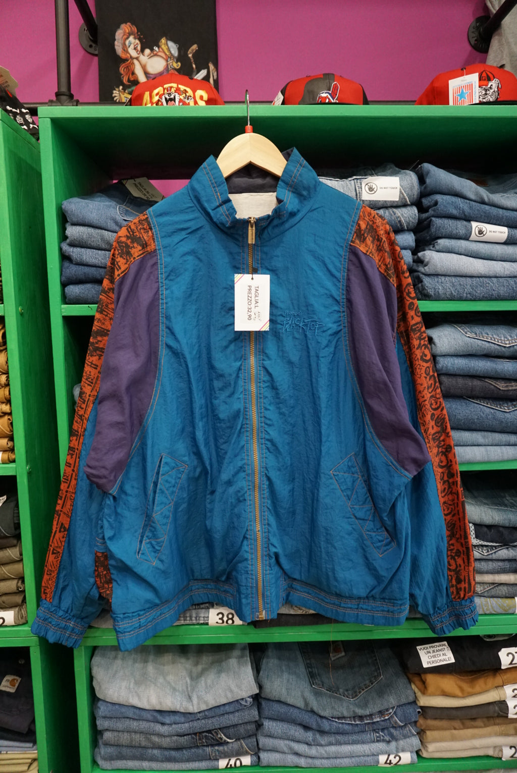 TRACK JACKET  VINTAGE REEBOK TAGLIA L