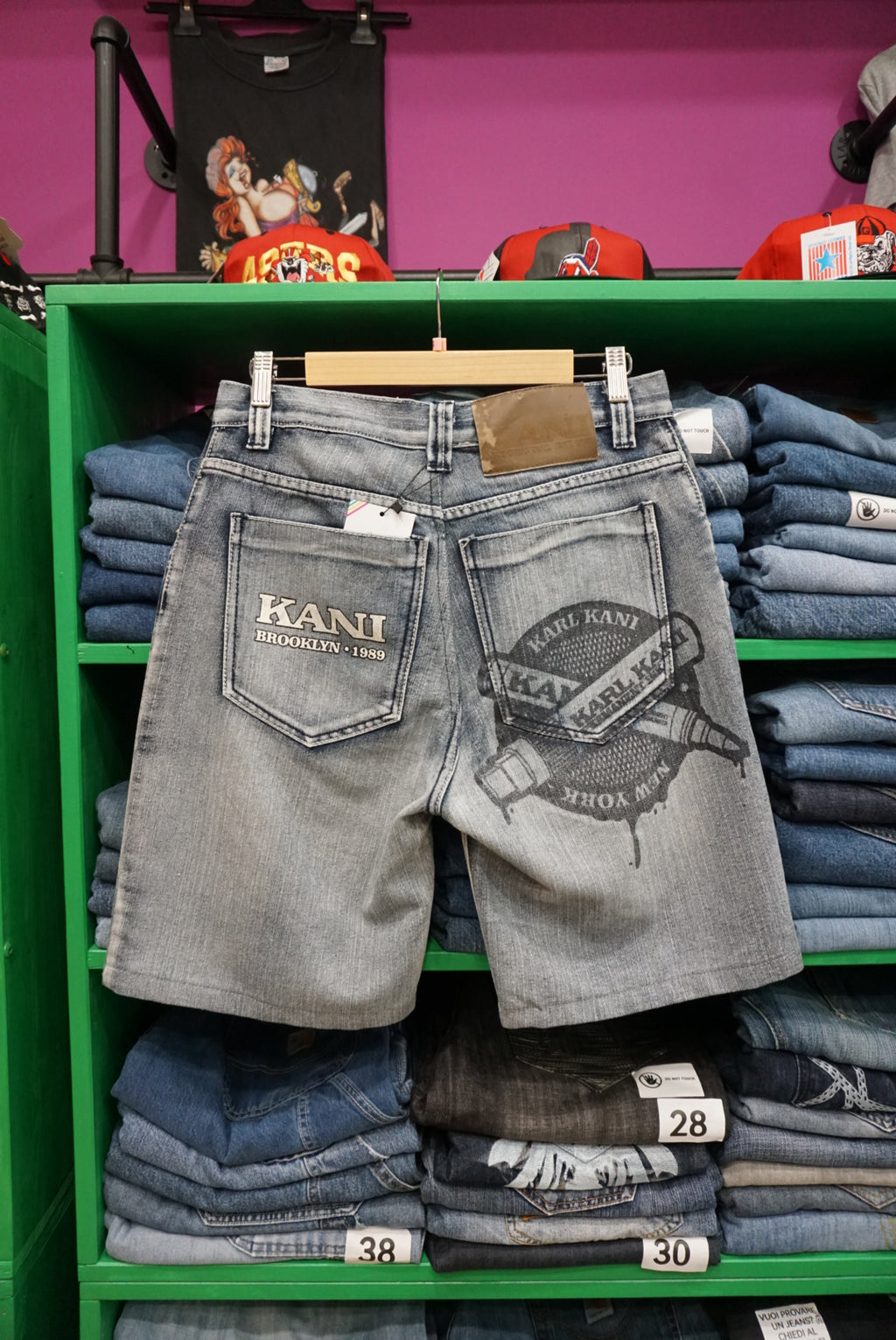 PANTALONCINO IN DENIM KARL KANI VINTAGE TAGLIA 30