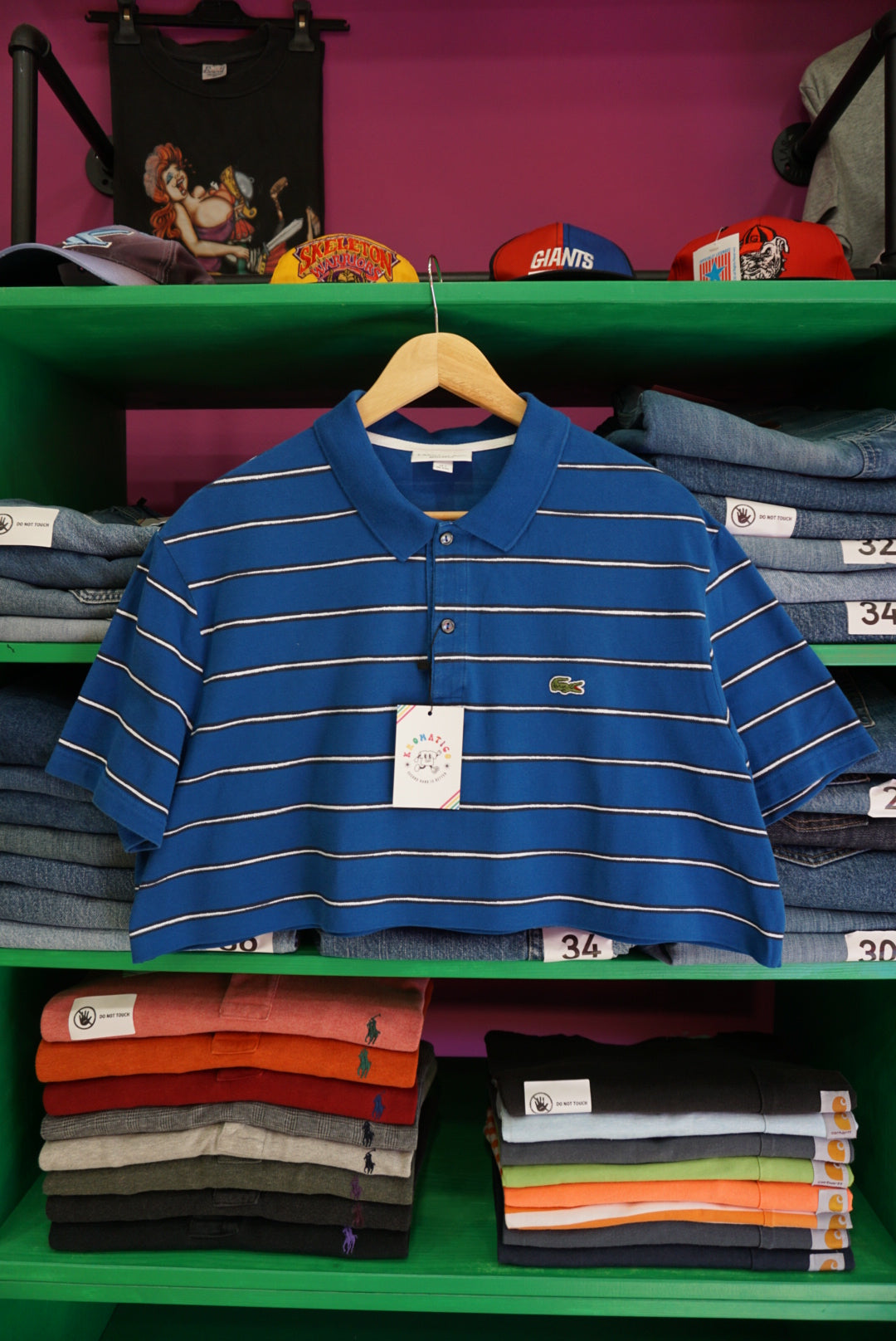 POLO REWORK CROP LACOSTE