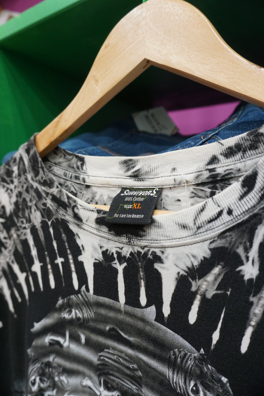 T-SHIRT CON STAMPA ROCK TAGLIA XL