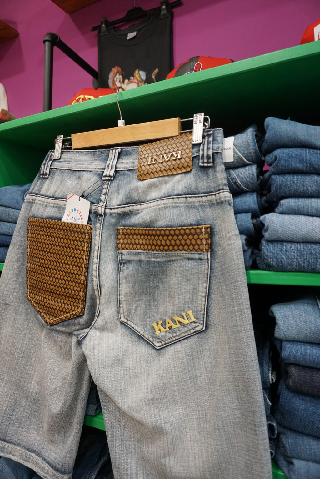 PANTALONCINO IN DENIM KARL KANI VINTAGE TAGLIA 28