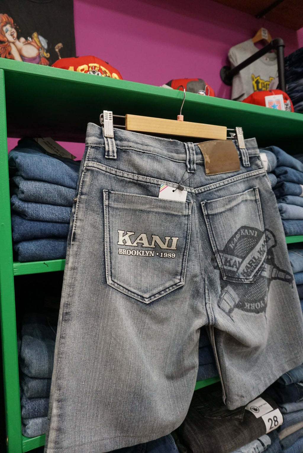 PANTALONCINO IN DENIM KARL KANI VINTAGE TAGLIA 30