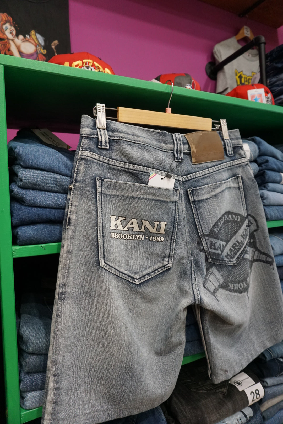 PANTALONCINO IN DENIM KARL KANI VINTAGE TAGLIA 30
