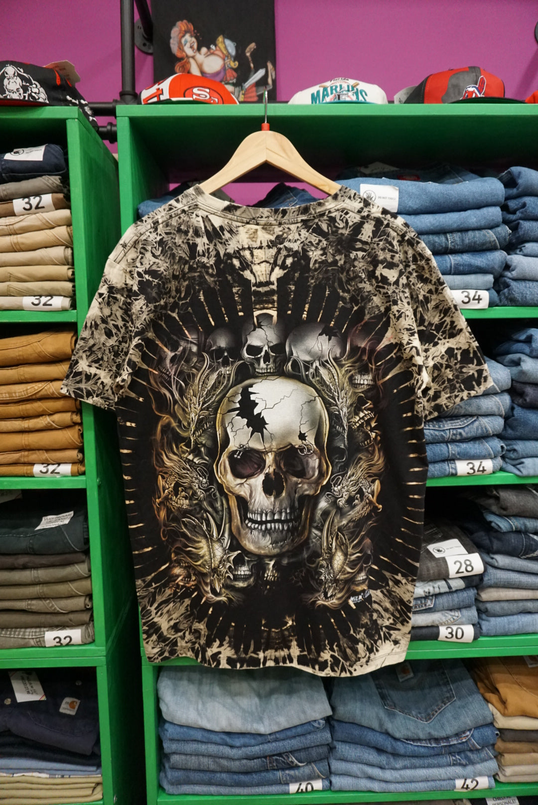 T-SHIRT CON STAMPA ROCK TAGLIA L
