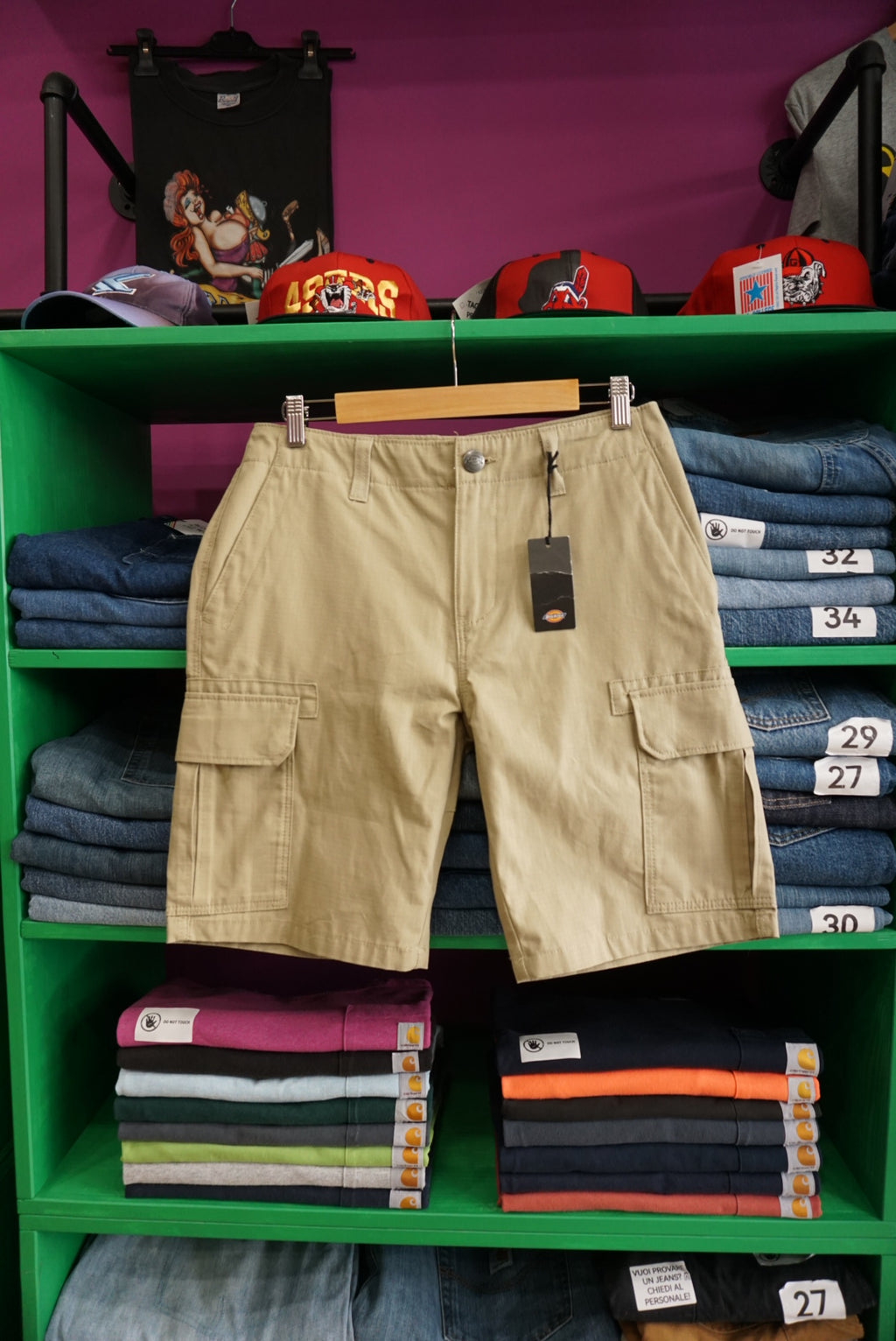 PANTALONCINO DICKIES CARGO SABBIA TG 29 [NUOVO CON ETICHETTA]