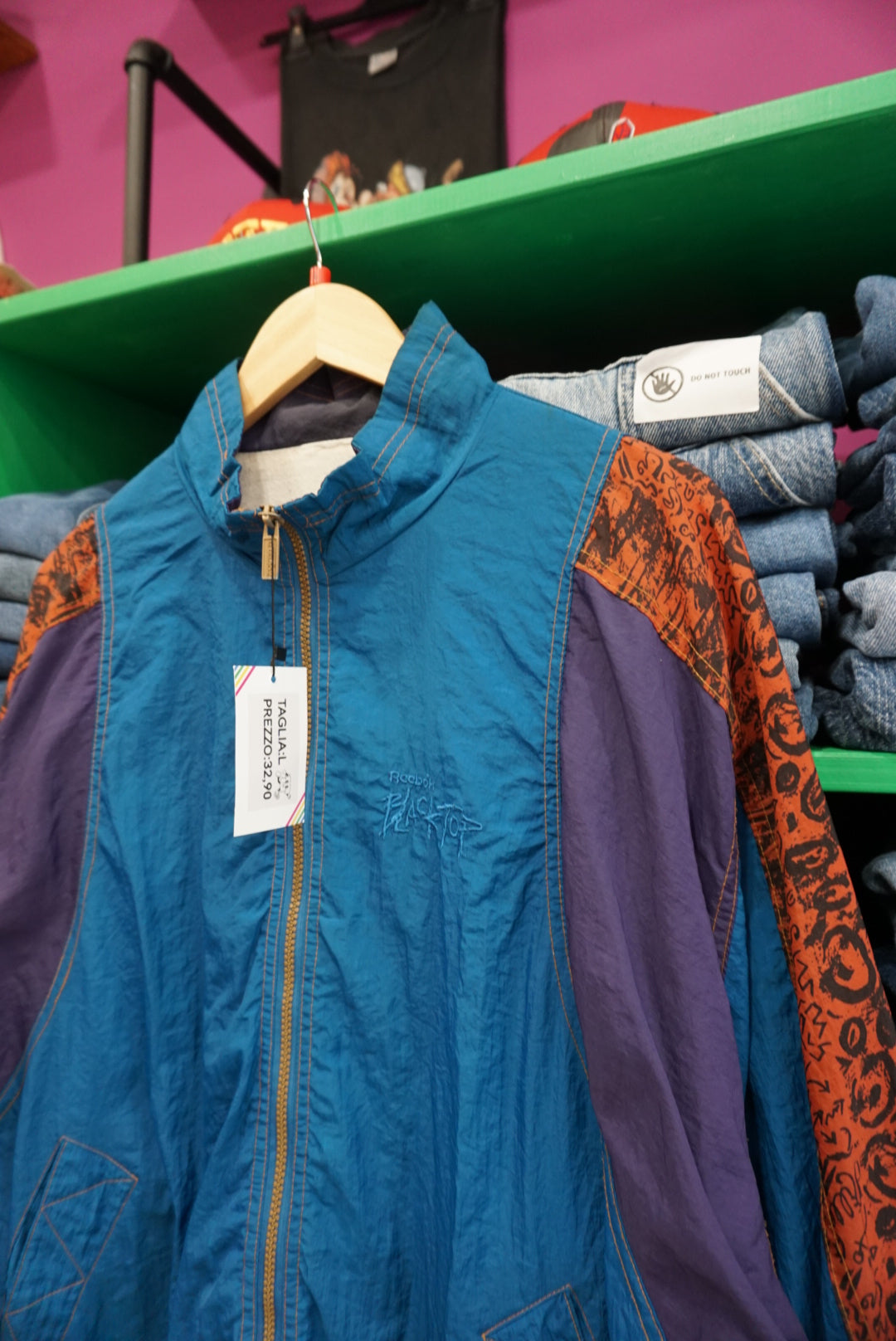 TRACK JACKET  VINTAGE REEBOK TAGLIA L