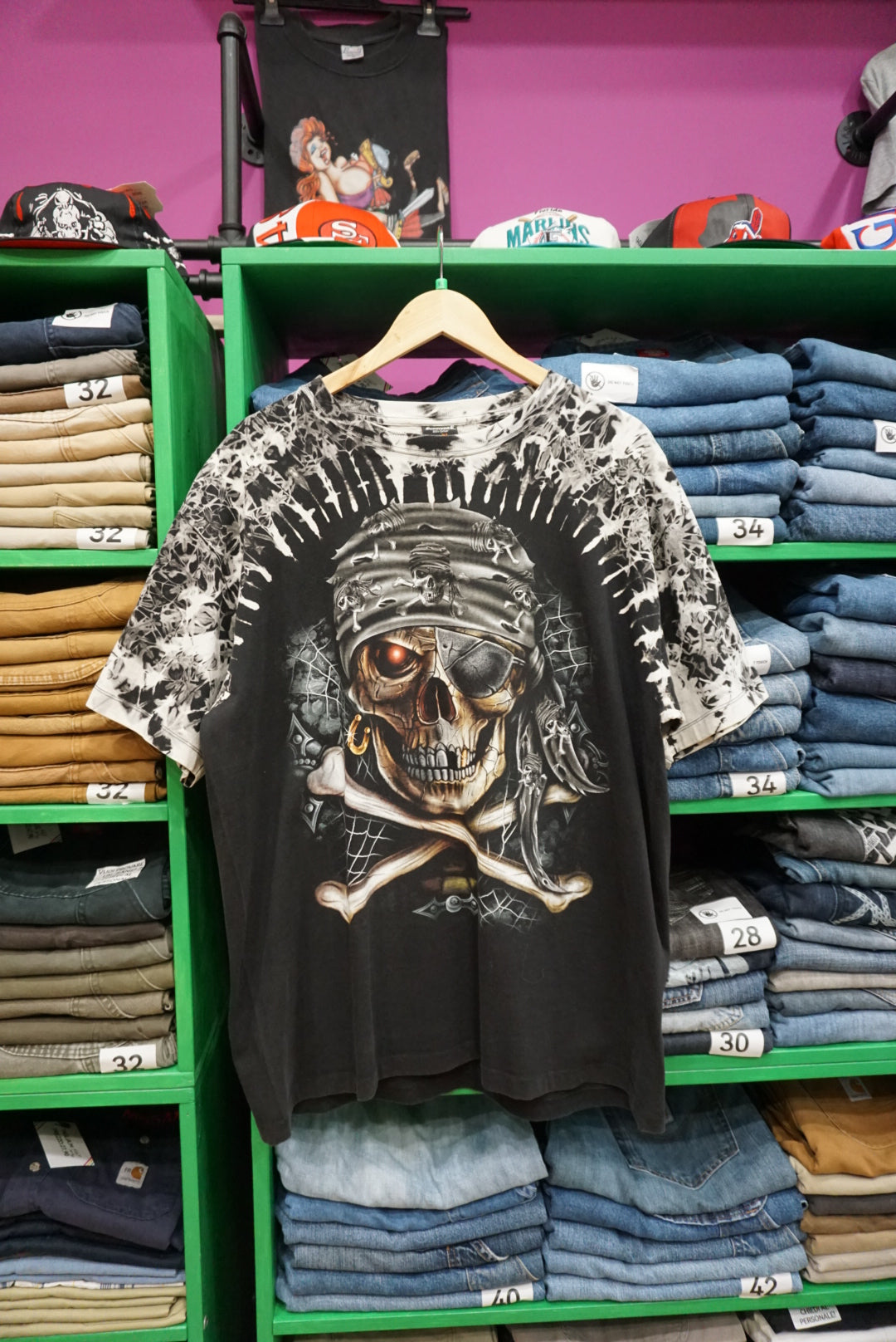 T-SHIRT CON STAMPA ROCK TAGLIA XL