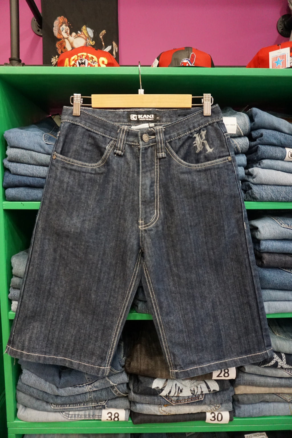 PANTALONCINO IN DENIM KARL KANI VINTAGE TAGLIA 28
