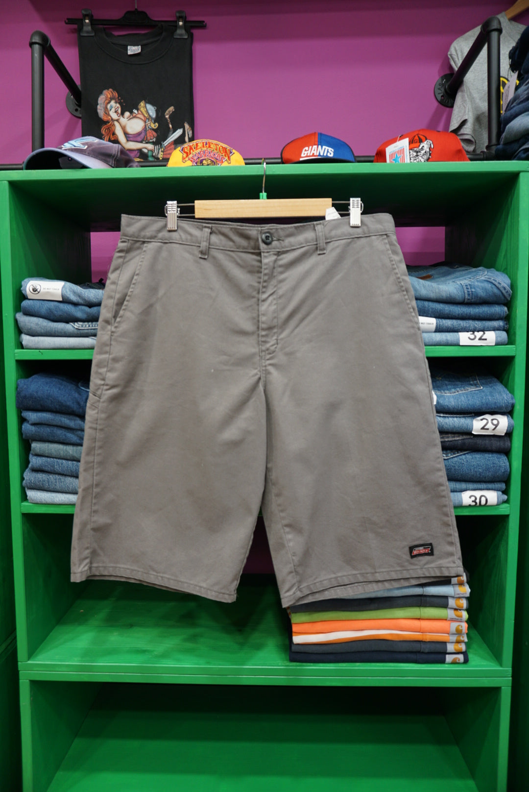 PANTALONCINO JORTS DICKIES BAGGY GRIGIO CHIARO