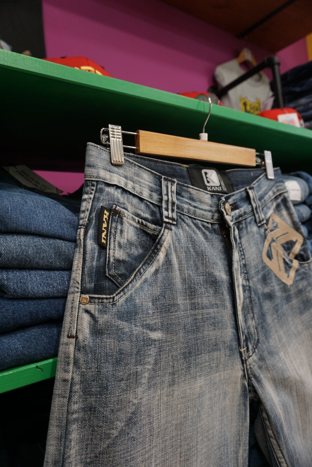 PANTALONCINO IN DENIM KARL KANI VINTAGE TAGLIA 28