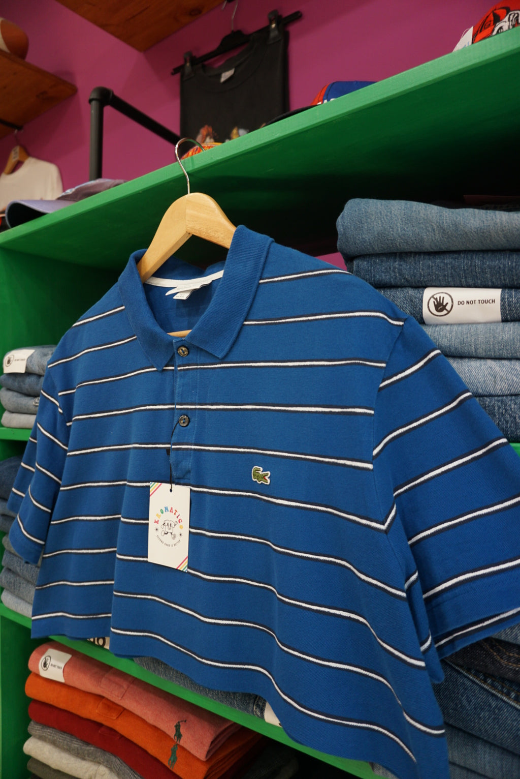 POLO REWORK CROP LACOSTE