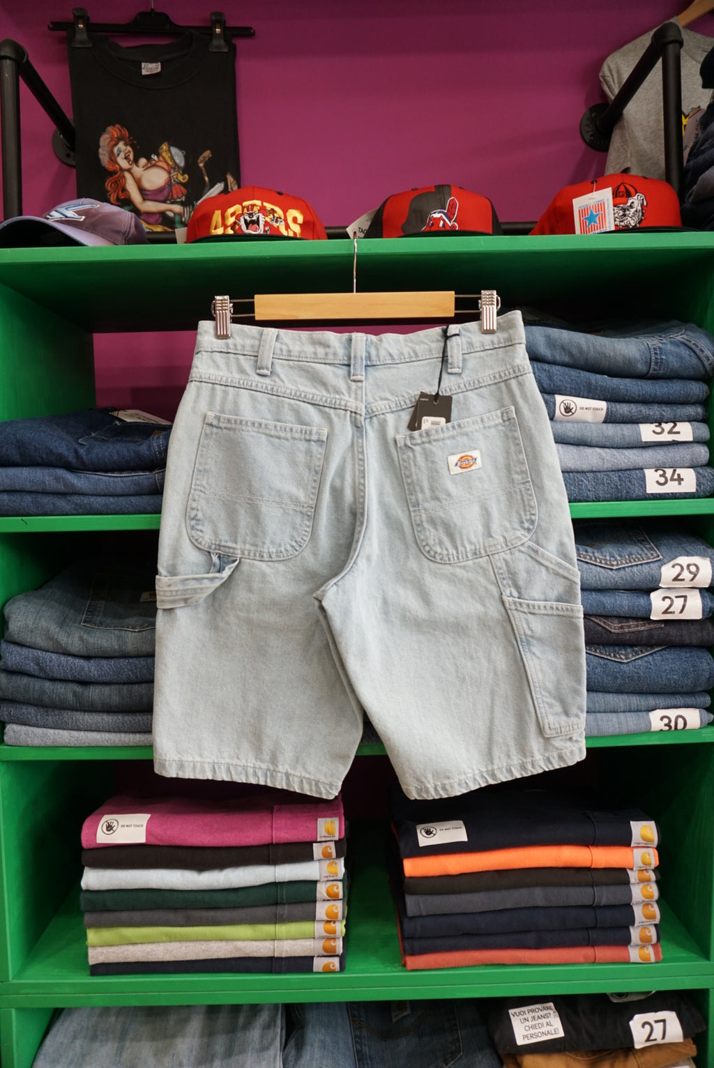 PANTALONCINO DICKIES CARPENTER IN DENIM [NUOVI CON ETICHETTA]