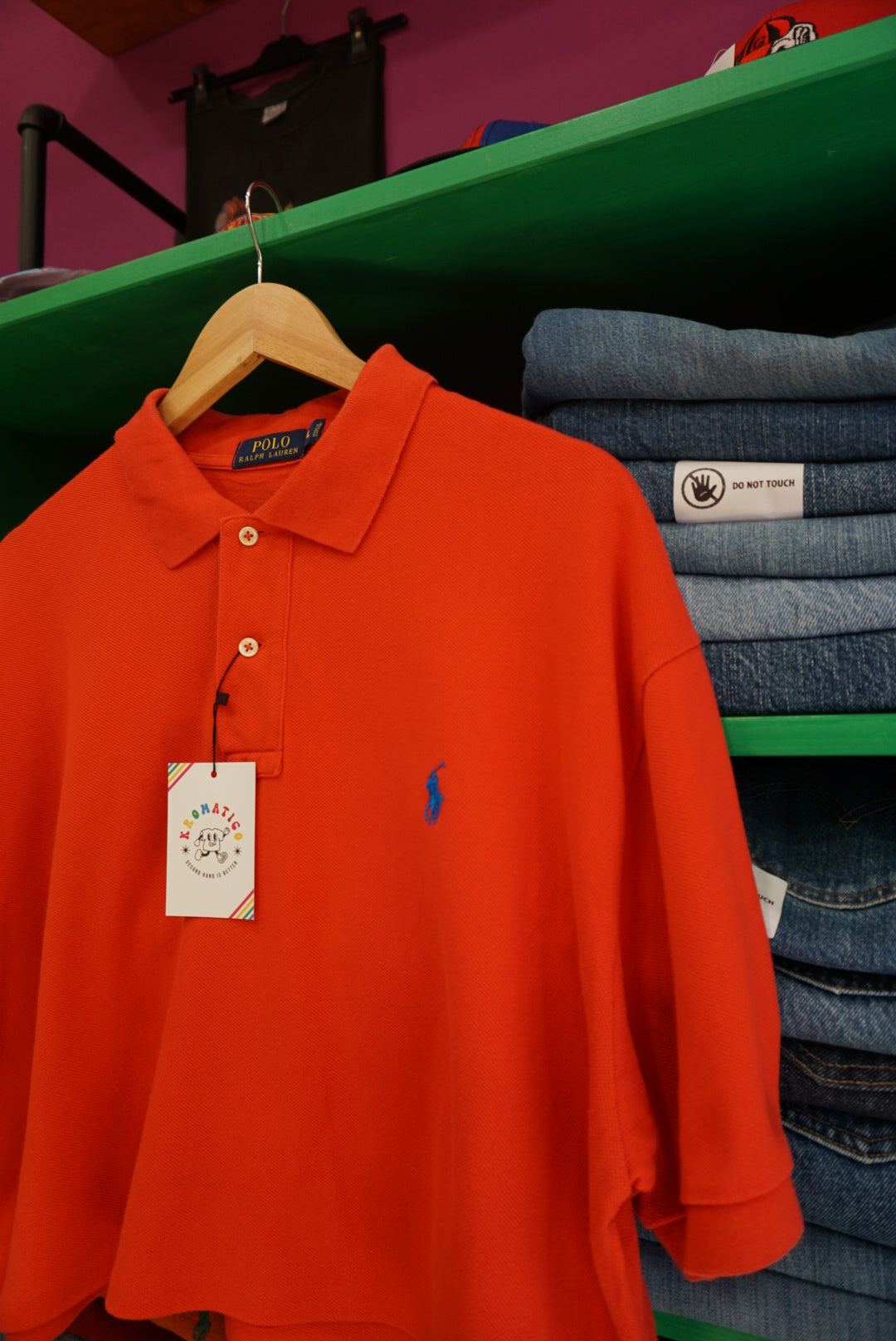 POLO OVER CROP REWORK RALPH LAUREN