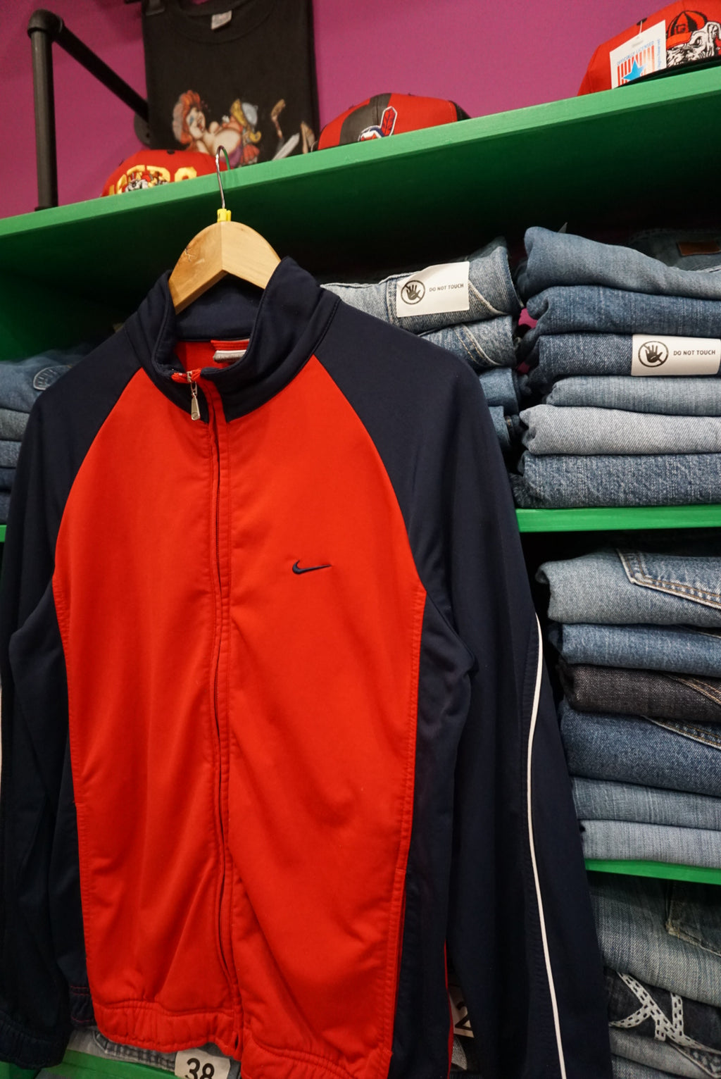 FELPA LEGGERA CON ZIP NIKE VINTAGE TAGLIA M