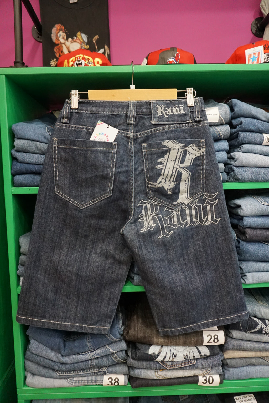 PANTALONCINO IN DENIM KARL KANI VINTAGE TAGLIA 28