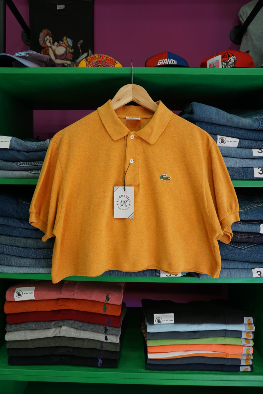POLO REWORK CROP LACOSTE