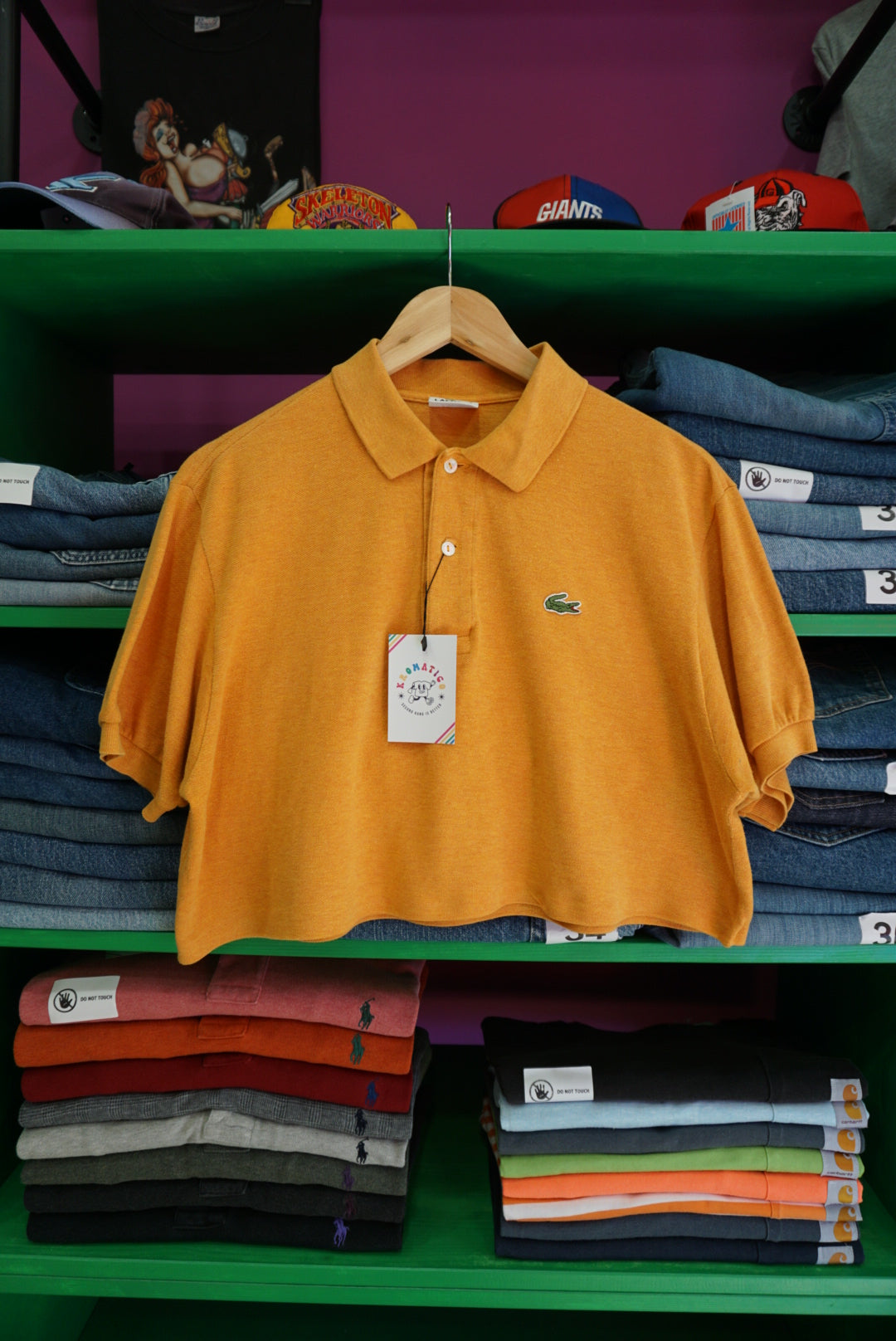 POLO REWORK CROP LACOSTE